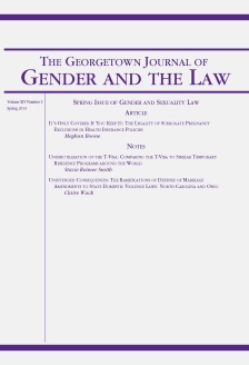 Georgetown Journal of Gender and the Law