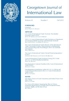 Georgetown Journal of International Law